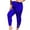 Blue, variant on Tuphregyow Women's Plus Sized High Waist Yoga Pants New Style Trendy Solid Athletic Stretch Quick Dry Yoga Trousers Fitting Elastic Slim Leggings Pants Blue S