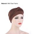 thumbnail image 6 of AYYUFE Head Scarf Solid Color Braid Headdress Brimless Pure Color Turban Cap Party Accessories, 6 of 8