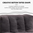thumbnail image 5 of LuxyHoom Microfiber Upholstered Bean Bag Sofa for Adults, Stuffed Bean Bag Couch with Footstool, Button Tufted Accent Chair Lazy Sofa Chair for Living Room, Bedroom, Apartment (Black), 5 of 7