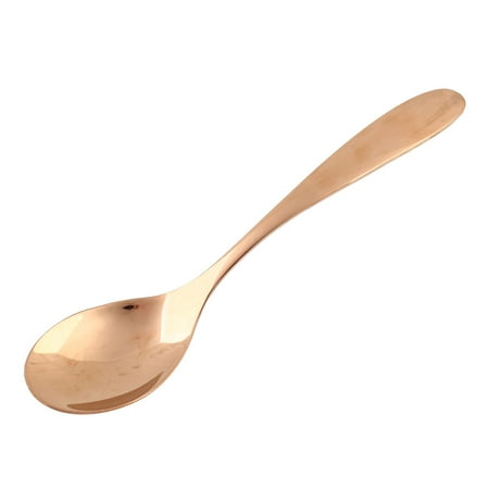 Sterling Copper Spoon - Unique BargainsLong Handle Stainless Steel Tableware Flatware Soup Spoon Copper Tone 21cm Long