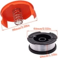 thumbnail image 3 of 6 pack line spool With 2 covers for replace Black Decker grass trimmers Replacement Spool Weed Eater Cap Autofeed Trimmer, 3 of 5