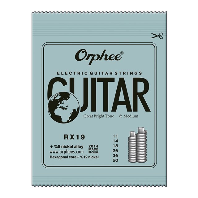 6 Pcs Guitar Strings RX15/RX17/RX19 Electric Guitar Strings Super Light