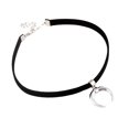 thumbnail image 4 of 1Pc à la Mode Collier Court en Forme de Lune Collier Collier Accessoire (Noir), 4 of 8