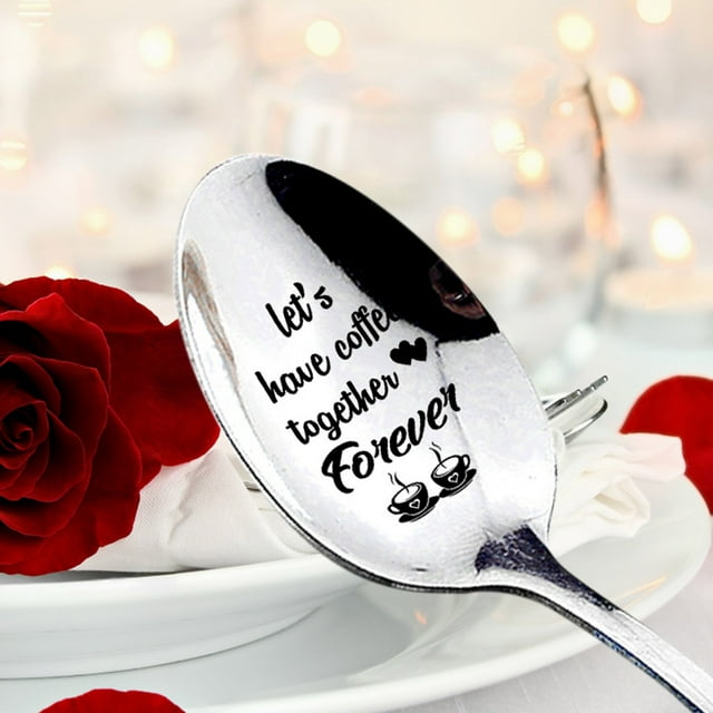 Apmemiss Stainless Steel Milk Coffee Spoons Dessert Ice Cream Fruit Spoon Teaspoon Accessories Tableware Gift