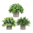 thumbnail image 3 of 3 piezas de pequeñas plantas falsas, plantas artificiales en maceta, plantas decorativas de imitación en maceta para estante de oficina, decoración de Estilo I, 3 of 8