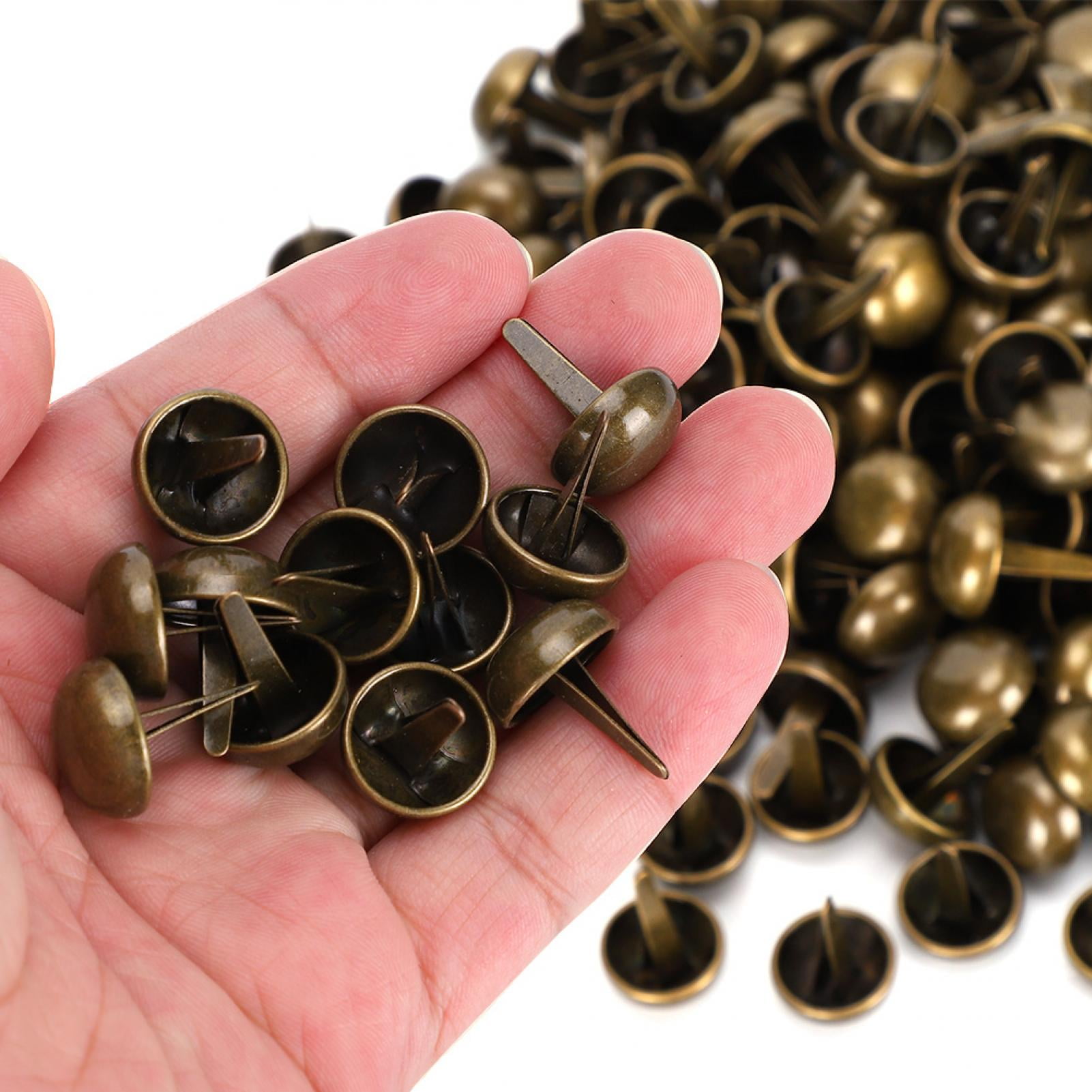 Bag Feet Rivets, Portable Feet Studs 200Pcs Brass For Leather Luggage