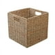 thumbnail image 1 of Cesta organizadora de almacenamiento de cocina de estilo rústico con tejido de algas marinas y asas para gabinetes, despensa, baño y lavadero, 1 of 7