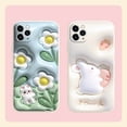 thumbnail image 2 of Carcasa Para IPhone 6s 7 8 Plus SE 2020 2022 X XS MAX 3D Flor Visual Conejo Suave Funda Para Teléfono Gao Jiahui unisex, 2 of 2