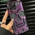 thumbnail image 2 of Funda de teléfono calada 3D para iPhone 14 ProMax 13 12 11 Pro Max Plus, cubierta acrílica de lujo a prueba de golpes, cara fantasma Fivean unisex, 2 of 2