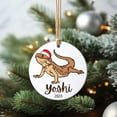 thumbnail image 1 of Personalized Bearded Dragon Ornament Customized Bearded Dragon Rescue Gift Bearded Dragon Mom Gift Bearded Dragon Dad Gift - As Picture - 3-Pack, 1 of 1
