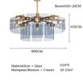 thumbnail image 1 of New light luxury high sense designer glass round chandelier living room dining room bedroom chandelier My Lux Decor Round, 1 of 10