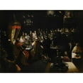 thumbnail image 2 of Follower Of&nbsp;jan Harmensz. Muller 18x15 Black Ornate Wood Framed Double Matted Museum Art Print Titled - The Feast Of&nbsp;Belshazzar, 2 of 5