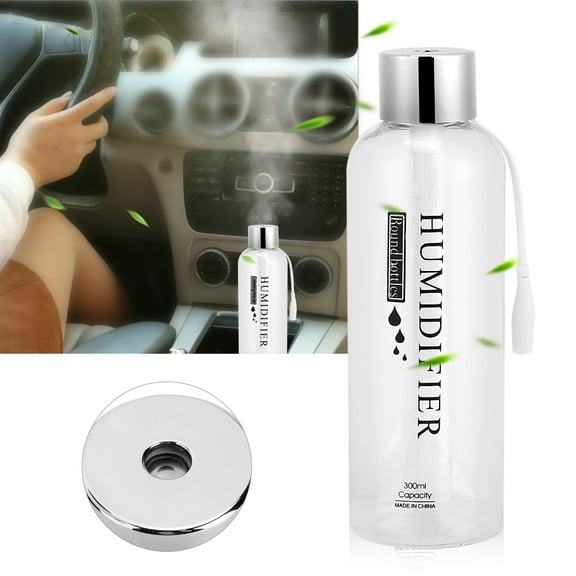 Transparent 300ml USB Water Bottle Humidifier Mist Maker Bottle, Air Humidifier, Portable For Car Home