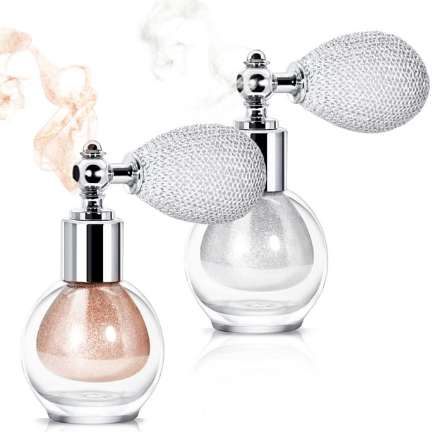 NewBang 2 uds resaltador en polvo Spray brillo alto brillo de polvo polvo brillante maquillaje Spray para cara cuerpo cosmético