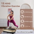 thumbnail image 6 of BILLIE Vibration Plate Exercise Machine, Lymphatic Drainage Vibrating Platform w/ Resistance Bands & Pilates Ball, Full Body Workout Vibration Platform for Home Fitness, 6 of 8