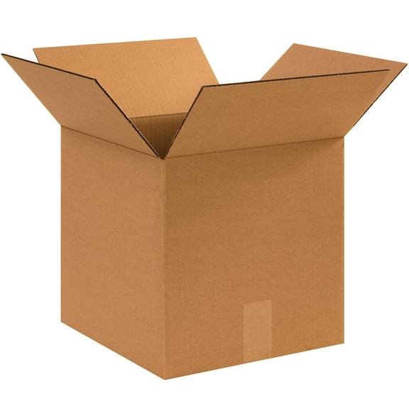 BOX USA 25 Pack of Heavy-Duty Corrugated Cardboard Boxes, 13" L x 13" W x 13" H, Kraft, Shipping, Packing and Moving