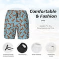 thumbnail image 3 of Fotbe Funny Lobsters Traje de Baño para Hombre – Shorts de Natación de Secado Rápido con Forro y Bolsillos-X-Large, 3 of 6