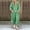 Green, variant on Plus Size Womens Two Piece Sets, Summer Casual Loose Outfits High Low Blouse Wide Leg Pants Sets Loungewear Set with Pockets Linen Pants Sets Women 2 Piece Outfits Black L