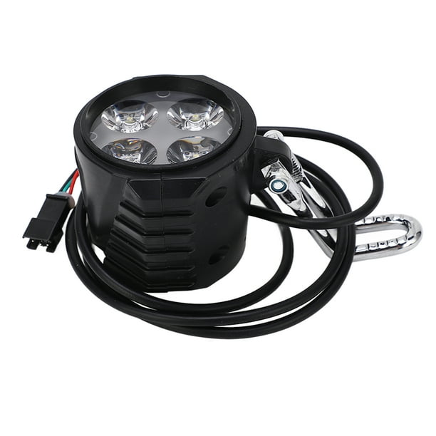 Luz delantera de scooter eléctrico de 10 pulgadas Universal 12‑72V 2 en 1 Faro de bocina de bicicleta eléctrica para accesorios de ciclismo