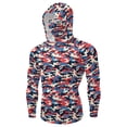 thumbnail image 6 of QIUOMBBP Women's UPF 50+ Hoodie with Face Mask & Thumb Holes Long Sleeve Ice Silk Camo Sun Protection Tees Summer Loose Lightweight Outdoor Fishing Tops Multicolor S, 6 of 8