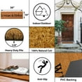 thumbnail image 6 of Evideco La Maison Natural Coir Door Mat 30x10 Inches - Indoor Outdoor - Front Door Mat for Entryway, Porch, Patio, 6 of 9
