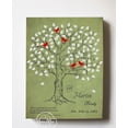 thumbnail image 3 of MuralMax Personalized Family Tree Canvas Wall Art - Wedding Bridal Shower Decor Gifts For Friends - Milestone Quote With Custom Name & Date - Unique Bride & Groom Presents - Khaki - Size 11x14, 3 of 6