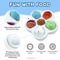 thumbnail image 4 of Bola interactiva para tratar cachorros y perros, cuenco alimentador lento, dispensador de comida para perros no tóxico, juego educativo de entrenamiento IQ divertido lento, 4 of 5