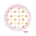 thumbnail image 2 of Fall Thanksgiving Tableware 10Pcs Pumpkin Bow Tie Disposable Paper Plates 7 Inch for Party Decorations and Holiday Dinner Table Setting, 2 of 6