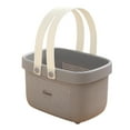 thumbnail image 1 of Organizador de almacenamiento, bolsa de aseo, contenedor multiusos con asa, drenaje rápido gris y blanco, 1 of 9