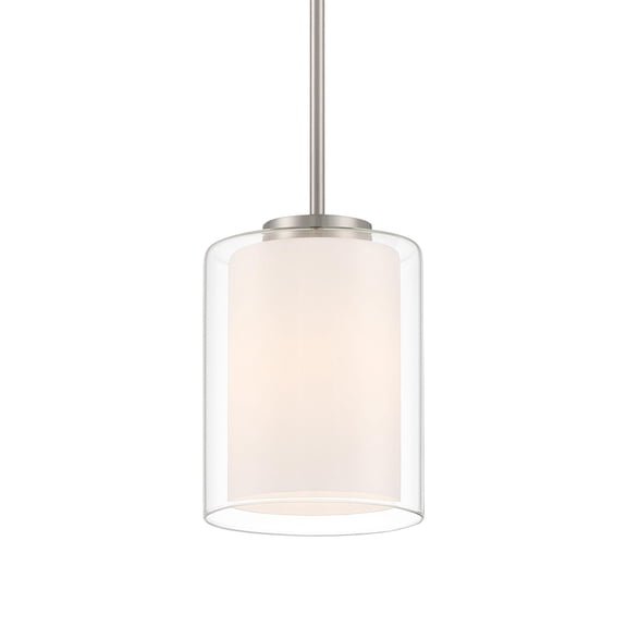 28109-BS/CLOP Access Lighting Seville - 1 Light Pendant In Modern Style-9.5 Inches Tall and 7 Inches Wide-Brushed Steel Finish