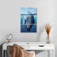 thumbnail image 2 of Elephant Stock Success Typography Wall Art - Vertical Multi Panel Canvas - Living Room Wall Decor - Inspirational And Typography Multi Panel - Blue And White Decor - 14" x 23", 2 of 4