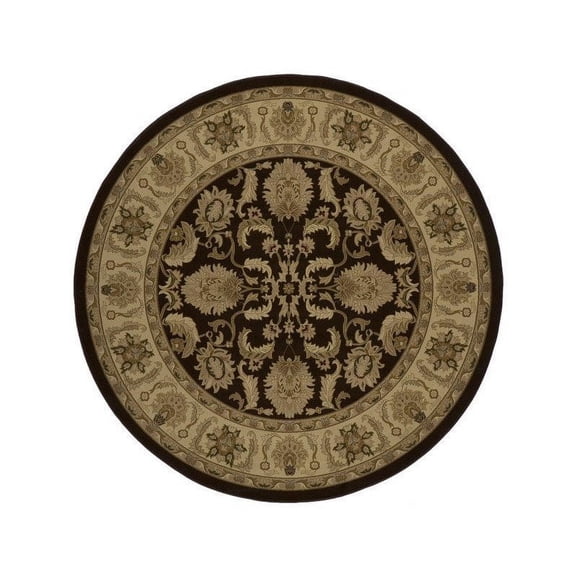 Momeni Royal 7'10" X 7'10" Round Rug in Brown