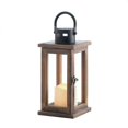 thumbnail image 1 of Farol tipo vela Zingz & Thingz Lodge, 27 cm de alto, madera, con LED, 1 of 5