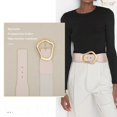 thumbnail image 4 of JASGOOD Women Wide Elastic Belts Fashion Stretchy Waist Belt with Big Gold Buckle for Dresses, 4 of 9