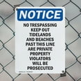 thumbnail image 5 of (2 Pack) No Trespassing Keep Out Tidelands OSHA Notice Sign 18 Inch X 24 Inch Indoor / Outdoor Rust-Free Aluminum Metal Signs for Workplace, Workshop, and Construction Site, Made in the, 5 of 8