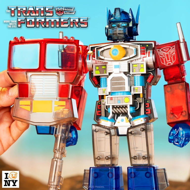 Super7 - Transformers - Super Cyborg - Optimus Prime Clear Red
