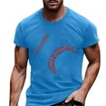thumbnail image 4 of GLVSZ Men's Big and Tall Baseball T-Shirts Short Sleeve Crew Neck Cotton Tshirts Casual Summer Graphic T Shirts Classic Basic Tees, 4 of 4