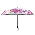 thumbnail image 2 of Folk Cartoon Playful Fish Compact Sun Umbrella Windproof Travel Umbrellas for Rain Strong Portable UV Protection, 2 of 8