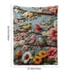 thumbnail image 3 of Uuiauoio Christmas Embroidery Throw Blanket 2D Printed Bohemian Style Sofa Cover Napping Shawl for Office Bedroom Living Room Air Conditioning Warm Lightweight Decorative Gift, 3 of 6