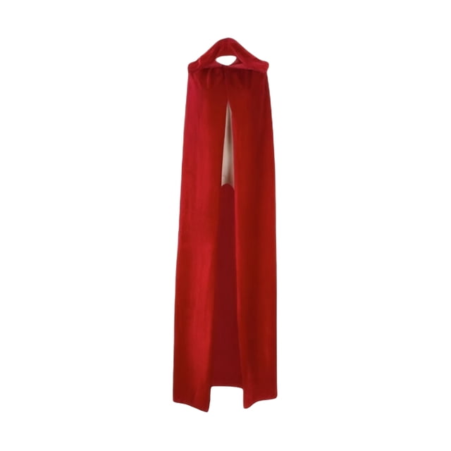 Guardurnaity Capa con capucha para mujer, mantente cálido y a la moda, capa medieval, capa, vestido, capa Disfraces de disfraces rojo 180cm