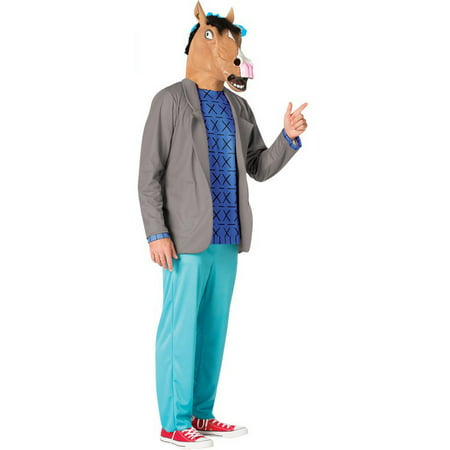 Bojack Horseman Men's Adult Halloween Costume, One Size, (40-46)