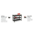 thumbnail image 2 of Homestyles General Line Wood Rolling Kitchen Cart in Black, 2 of 3