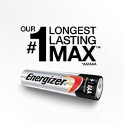 Energizer Max Alkaline AAA Batteries, 4 Count