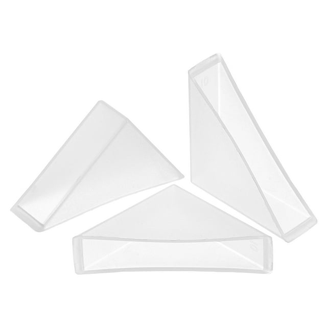 Lot de 8 Protecteurs d'Angle 10x50mm en Plastique pour Coins Droits, Blanc