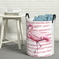 thumbnail image 5 of Picia Flamingo Large Laundry Basket, Waterproof, Freestanding Laundry Hamper, Collapsible Tall Clothes Hamper with Extended Handles-Medium, 5 of 8