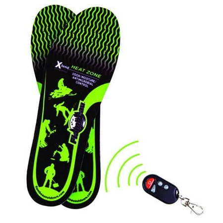 Hot Feet Heated Insoles Kit W/remote, M (Best Rechargeable Heated Insoles)