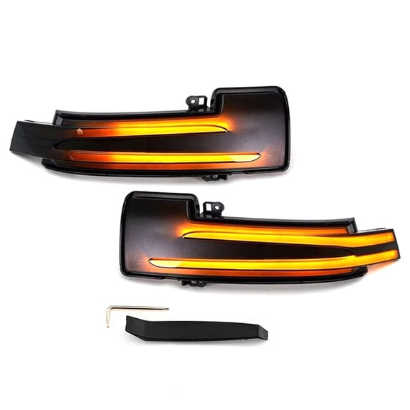 golytefs 2Pcs Led Mirror Turn Signal Light Waterproof Side Mirror Dynamic Indicator Lamp