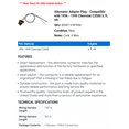 thumbnail image 2 of Alternator Adapter Plug - Compatible with 1996 - 1999 Chevy C3500 5.7L V8 1997 1998, 2 of 2