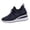 65#Dark Blue, variant on Wedge Heel Sneakers for Women Sparkly Rhinestone Breathable Lace Up Walking Shoes Non Slip Casual Sneakers Dressy