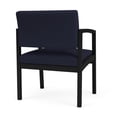 thumbnail image 3 of Pemberly Row Fauteuil d'Appoint Surdimensionné pour Réception / Acier Noir / Bleu Marine, 3 of 5